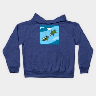 SCUBA Seaturtle Kids Hoodie